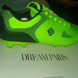 DREAM PAIRS Mens Soccer CleatsSUPERFLIGHT-2NEON/GREEN/BLACK